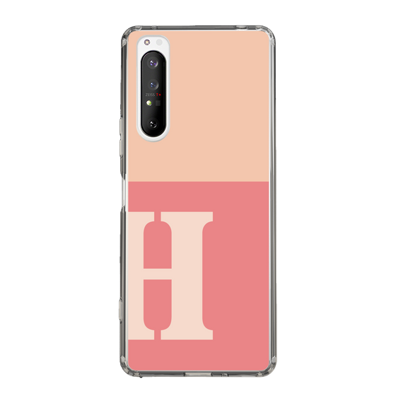 Slim Protection Case［ Original - initial two tone - H pink ］