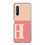 Slim Protection Case［ Original - initial two tone - H pink ］
