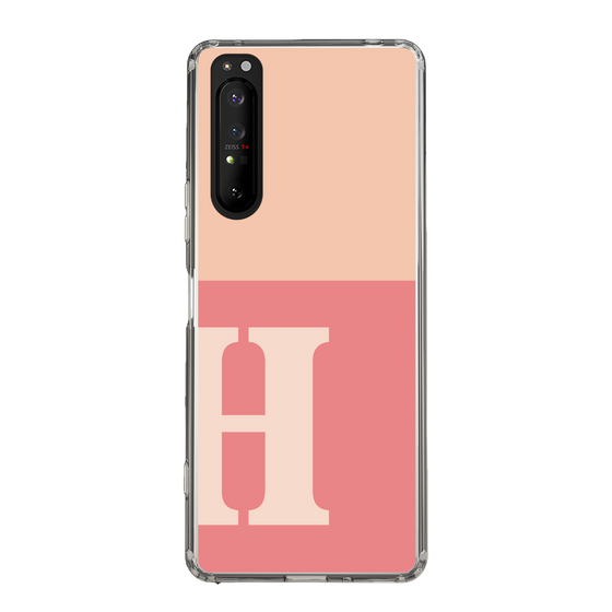 Slim Protection Case［ Original - initial two tone - H pink ］