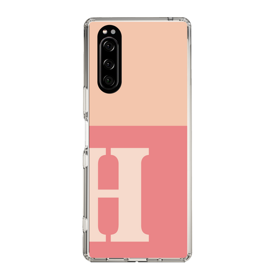 Slim Protection Case［ Original - initial two tone - H pink ］