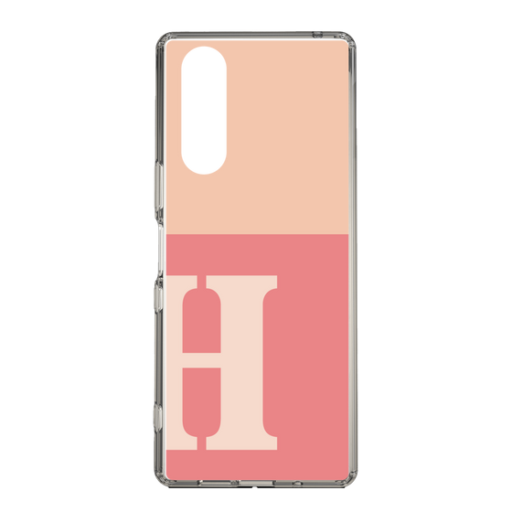 Slim Protection Case［ Original - initial two tone - H pink ］
