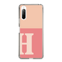 Slim Protection Case［ Original - initial two tone - H pink ］
