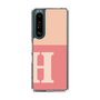 Slim Protection Case［ Original - initial two tone - H pink ］