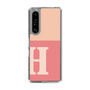 Slim Protection Case［ Original - initial two tone - H pink ］