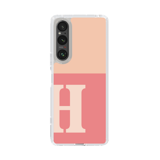 Slim Protection Case［ Original - initial two tone - H pink ］