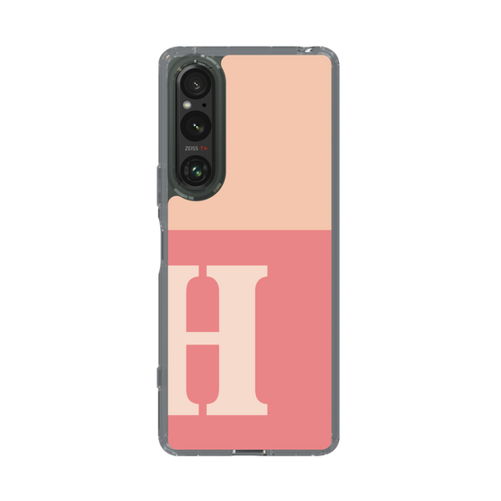 Slim Protection Case［ Original - initial two tone - H pink ］