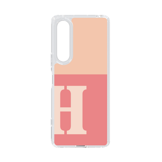 Slim Protection Case［ Original - initial two tone - H pink ］