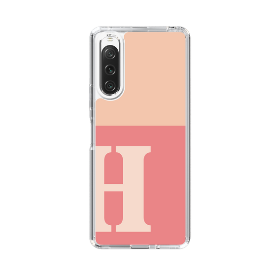 Slim Protection Case［ Original - initial two tone - H pink ］