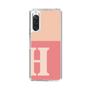 Slim Protection Case［ Original - initial two tone - H pink ］