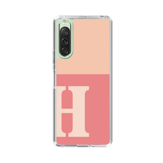 Slim Protection Case［ Original - initial two tone - H pink ］
