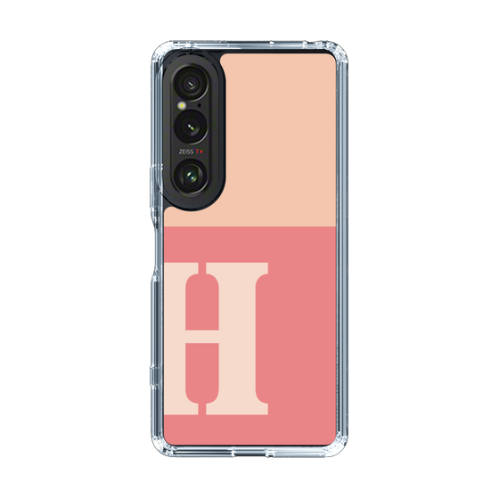 Slim Protection Case［ Original - initial two tone - H pink ］