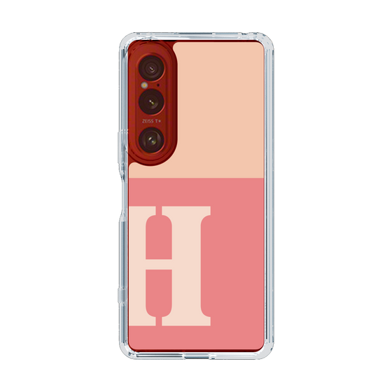 Slim Protection Case［ Original - initial two tone - H pink ］