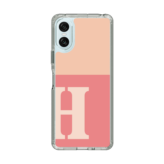 Slim Protection Case［ Original - initial two tone - H pink ］