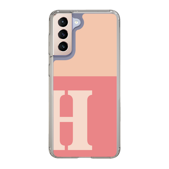Slim Protection Case［ Original - initial two tone - H pink ］
