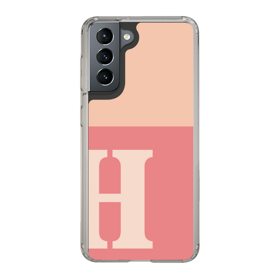 Slim Protection Case［ Original - initial two tone - H pink ］