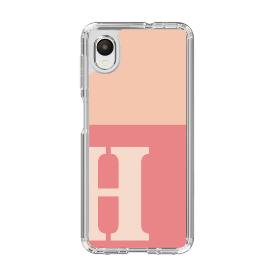 Slim Protection Case［ Original - initial two tone - H pink ］