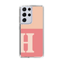 Slim Protection Case［ Original - initial two tone - H pink ］