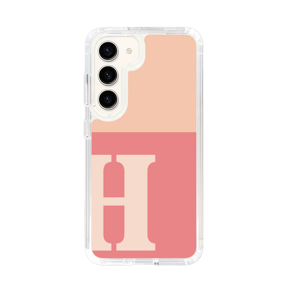 Slim Protection Case［ Original - initial two tone - H pink ］