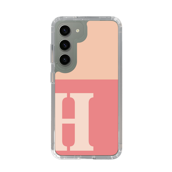 Slim Protection Case［ Original - initial two tone - H pink ］