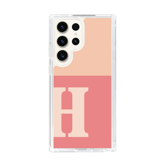 Slim Protection Case［ Original - initial two tone - H pink ］