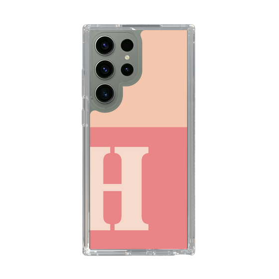 Slim Protection Case［ Original - initial two tone - H pink ］