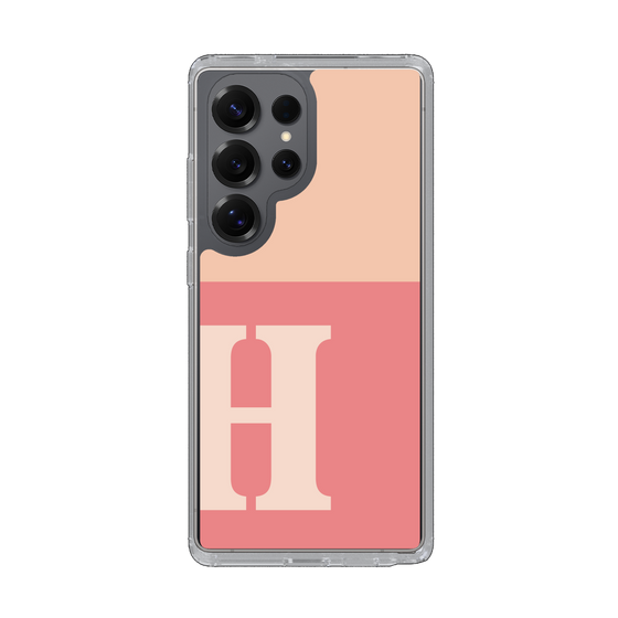 Slim Protection Case［ Original - initial two tone - H pink ］