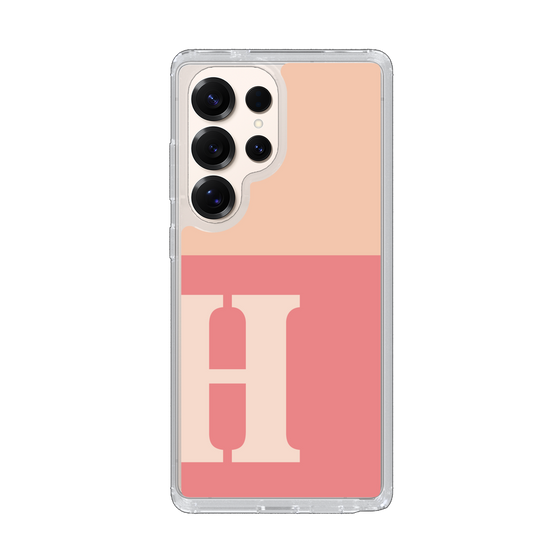 Slim Protection Case［ Original - initial two tone - H pink ］