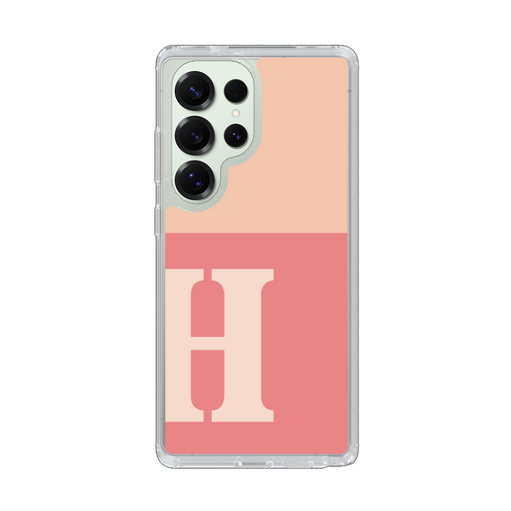 Slim Protection Case［ Original - initial two tone - H pink ］