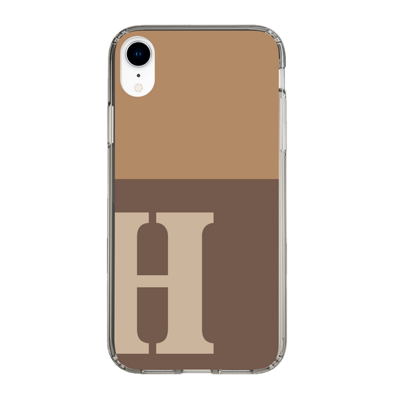 Slim Protection Case［ Original - initial two tone - H brown ］