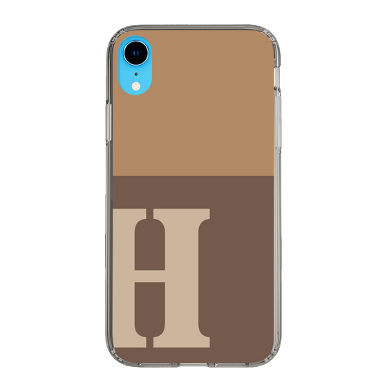 Slim Protection Case［ Original - initial two tone - H brown ］
