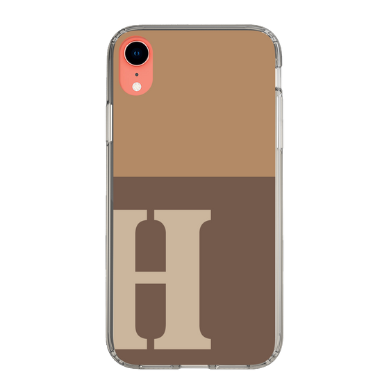 Slim Protection Case［ Original - initial two tone - H brown ］