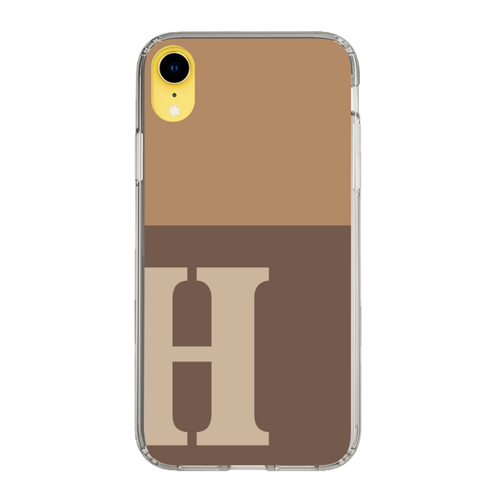 Slim Protection Case［ Original - initial two tone - H brown ］