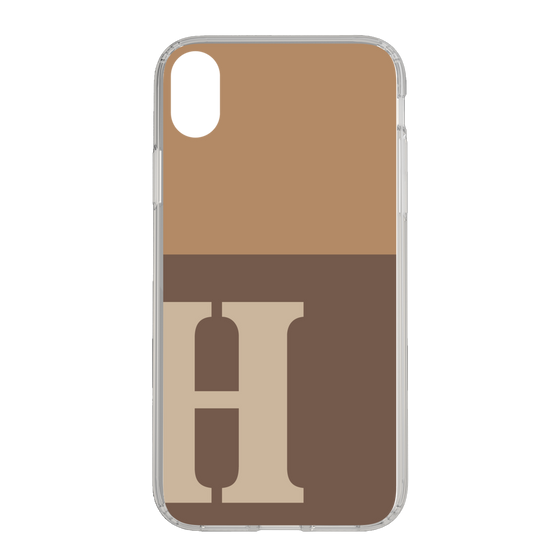Slim Protection Case［ Original - initial two tone - H brown ］