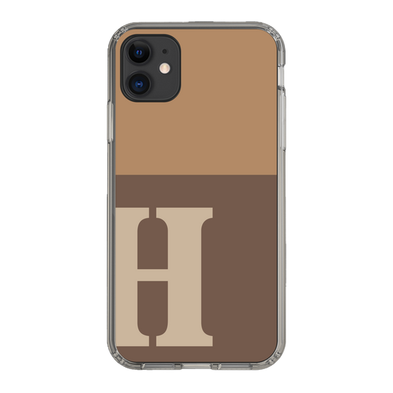 Slim Protection Case［ Original - initial two tone - H brown ］