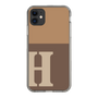Slim Protection Case［ Original - initial two tone - H brown ］
