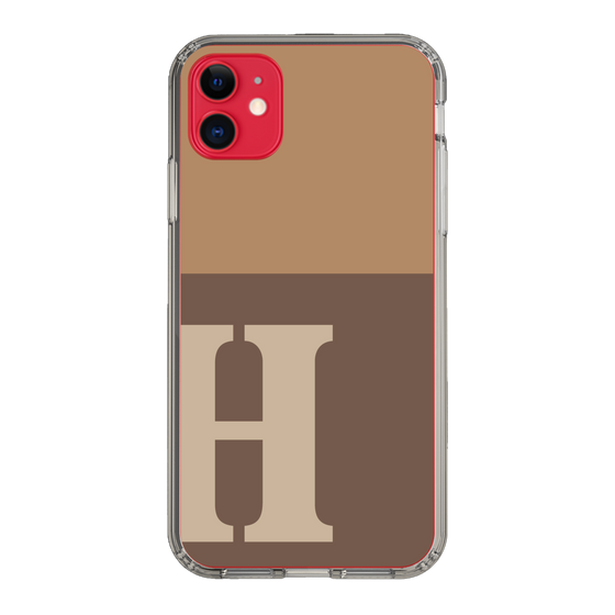 Slim Protection Case［ Original - initial two tone - H brown ］