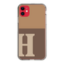 Slim Protection Case［ Original - initial two tone - H brown ］