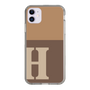 Slim Protection Case［ Original - initial two tone - H brown ］