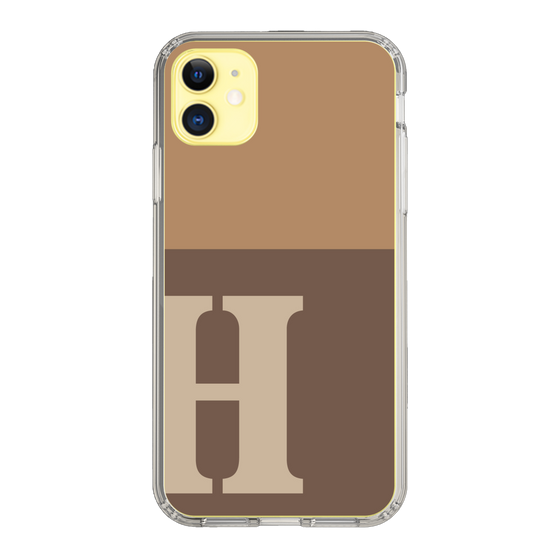 Slim Protection Case［ Original - initial two tone - H brown ］