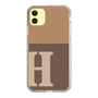 Slim Protection Case［ Original - initial two tone - H brown ］
