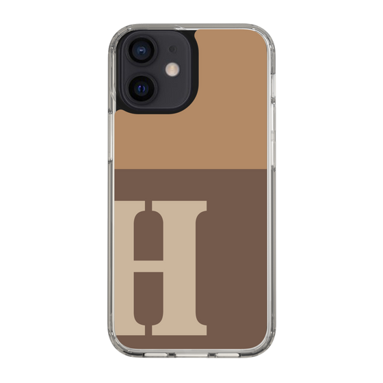 Slim Protection Case［ Original - initial two tone - H brown ］