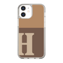 Slim Protection Case［ Original - initial two tone - H brown ］