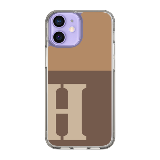 Slim Protection Case［ Original - initial two tone - H brown ］