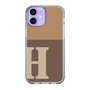 Slim Protection Case［ Original - initial two tone - H brown ］