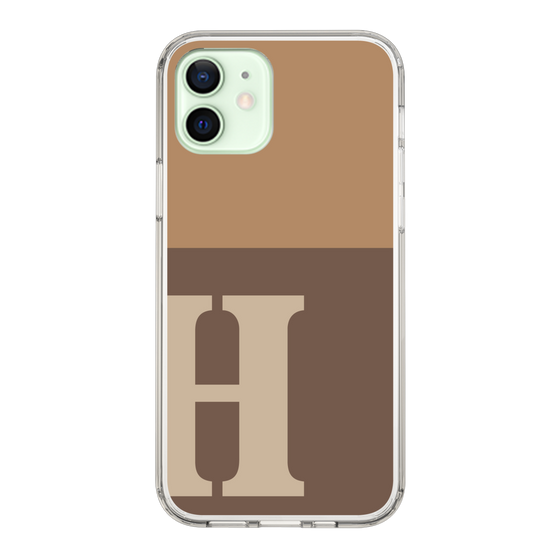 Slim Protection Case［ Original - initial two tone - H brown ］