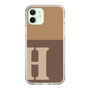 Slim Protection Case［ Original - initial two tone - H brown ］