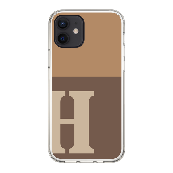 Slim Protection Case［ Original - initial two tone - H brown ］