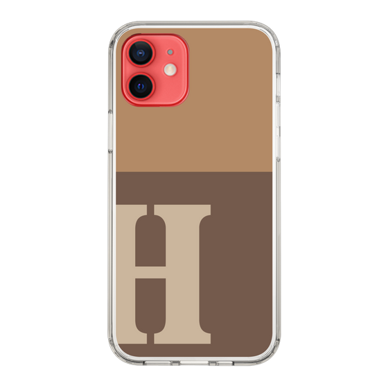 Slim Protection Case［ Original - initial two tone - H brown ］