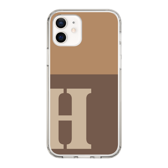 Slim Protection Case［ Original - initial two tone - H brown ］