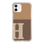 Slim Protection Case［ Original - initial two tone - H brown ］